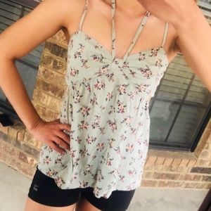 American Eagle Outfitters Sage Cut-out Top